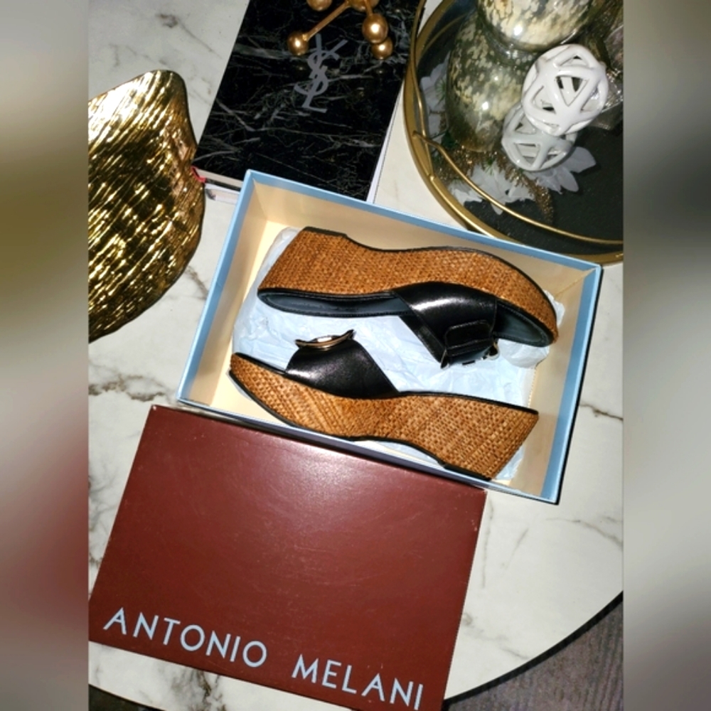 Antonio Melani wedge sandals (like new)